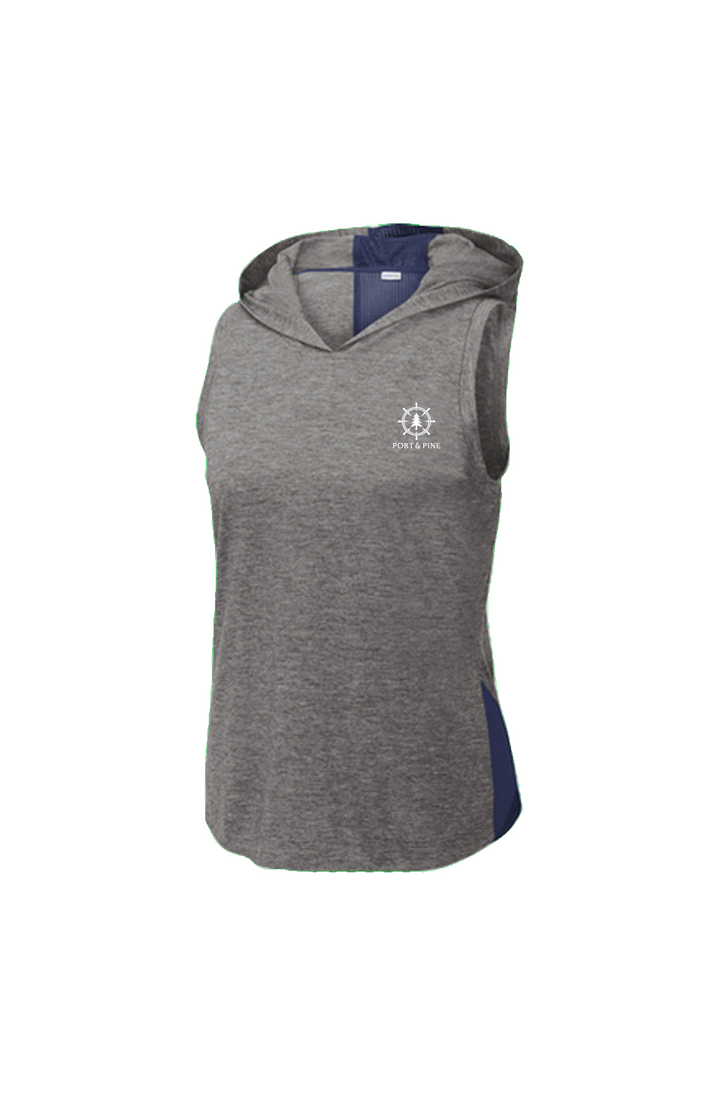 Port Pine True Navy/ Dark Grey Heather Hoodie Tank