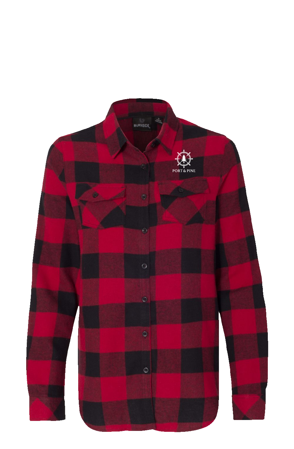 Port Pine Womens Long Sleeve Red Flannel