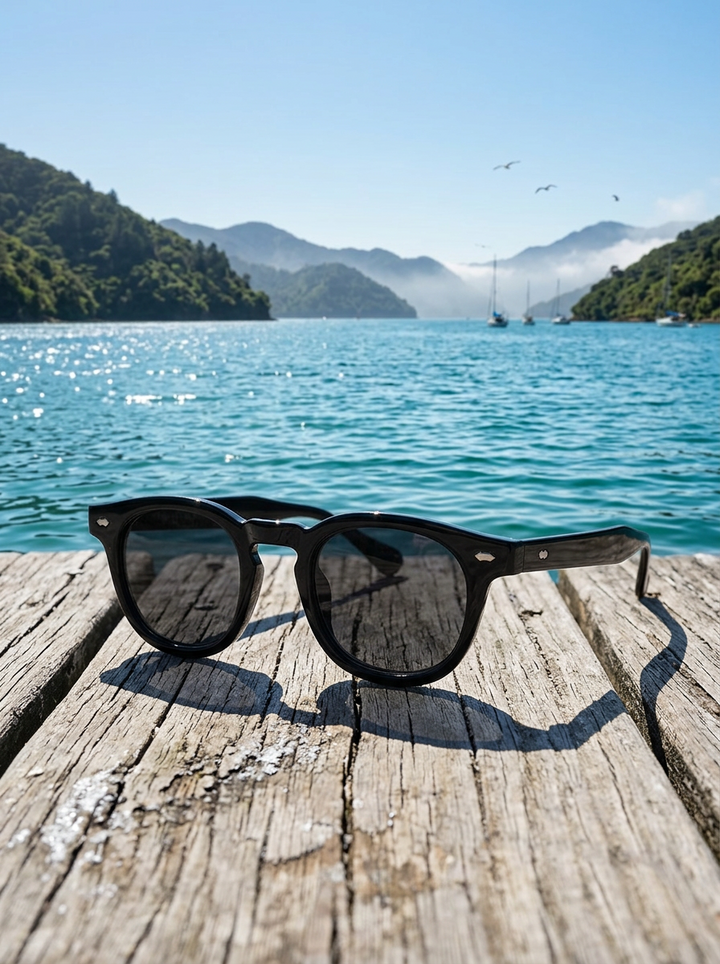 Simple Round Rim Sunglasses – Stylish Sun Protection