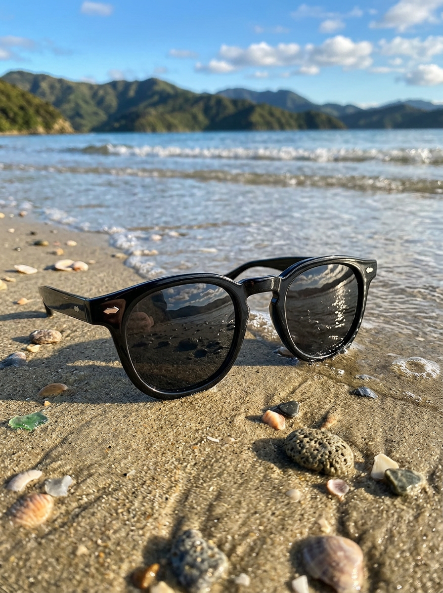 Simple Round Rim Sunglasses – Stylish Sun Protection