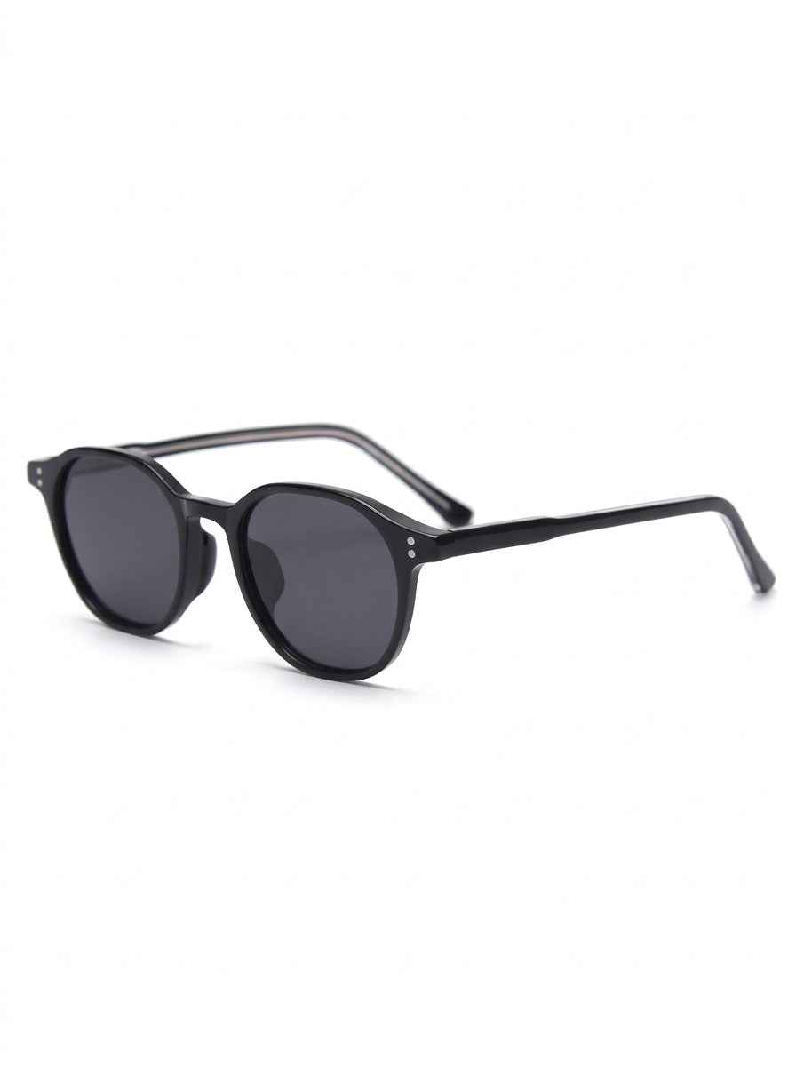 Men's Small Round Frame Polarized Sunglasses