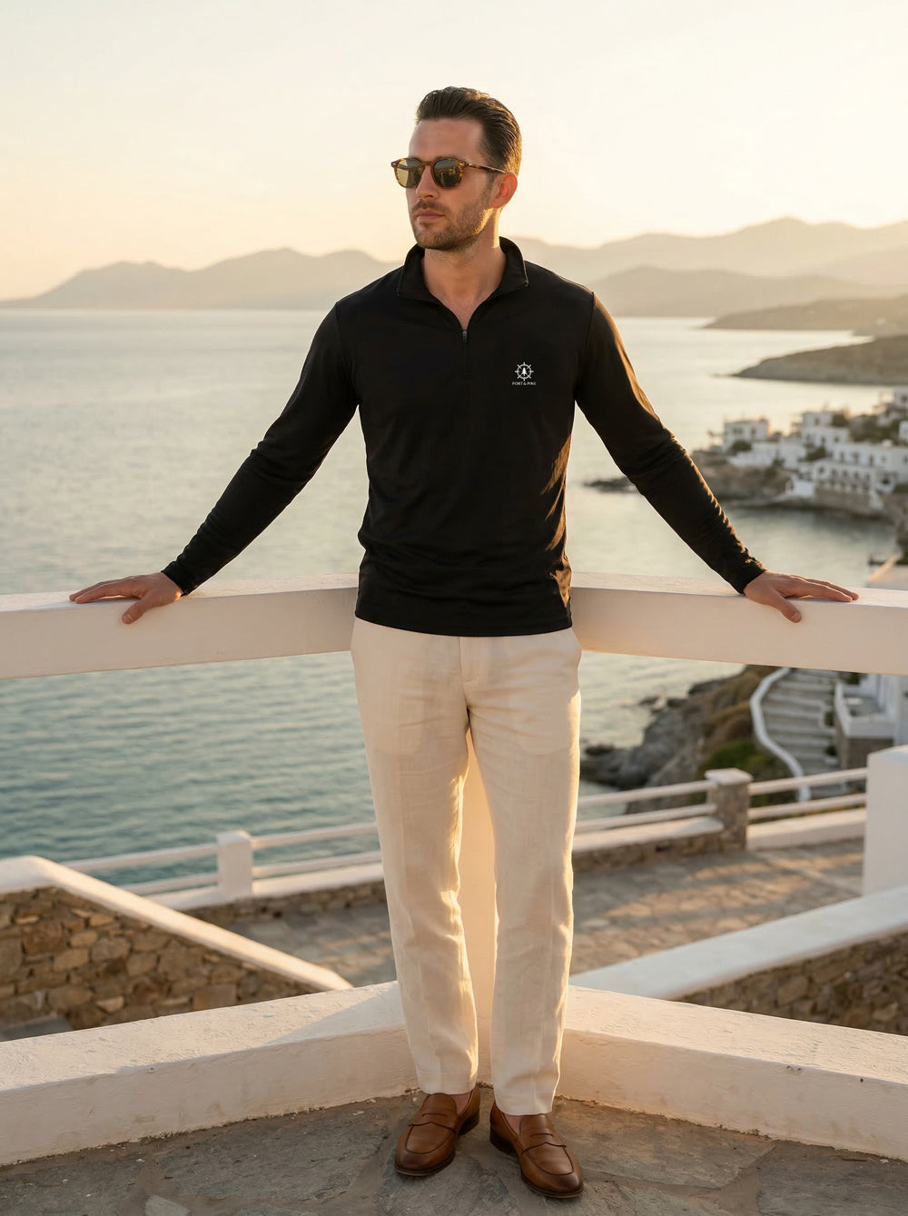 Port & Pine Mens Quarter-Zip